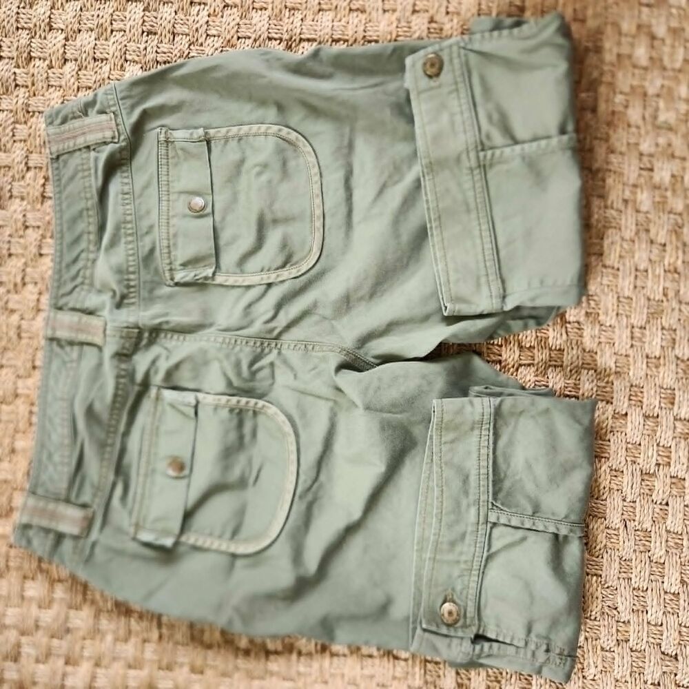 Vintage Bandolino Khaki Cropped Walkers, Hikers, Bikers, Stretch Sz 10 - Picture 9 of 12